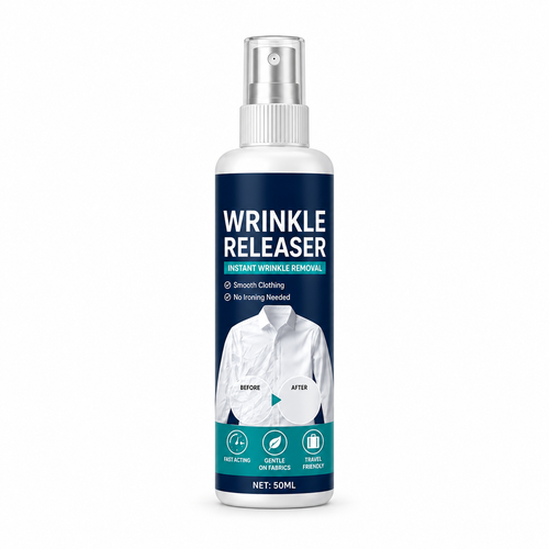 Instant wrinkle release – no iron, travel-ready, static-free & fresh.